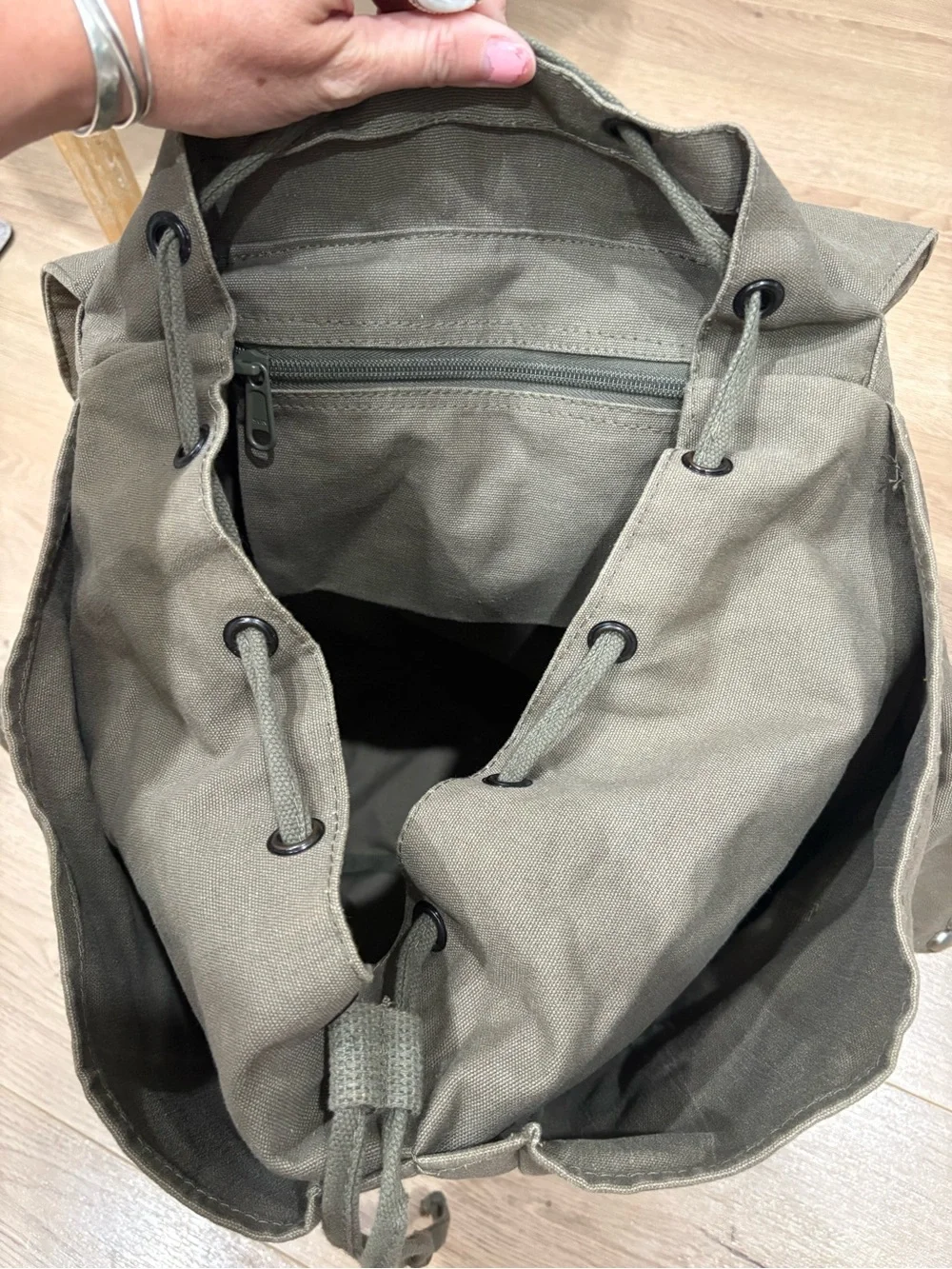 Free people embellished utility backpack